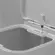 LIXEIRA DE PISO/PAREDE AURA 6 LITROS BEGE FECHADO LX 450