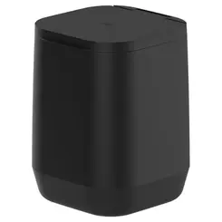 LIXEIRA DE PISO/PAREDE AURA 6 LITROS PRETO FECHADO LX 450