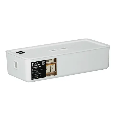 ORGANIZADOR FLY COM TAMPA 3,2 LITROS BRANCO C 34 X L 15 X A 8 CM REF 4542