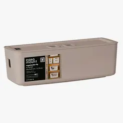 ORGANIZADOR FLY COM TAMPA 1,5 LITROS CREME C 26 X L 10 X A 8 CM REF 4572