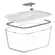 POTE DE VIDRO HERMETICO FRESH LOCK 1,2 LITROS BRANCO FECHADO PFL 300