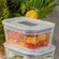 POTE DE VIDRO HERMETICO FRESH LOCK 370ML C 14 X L 10 X A 6,5 CM BRANCO FECHADO PSL 100