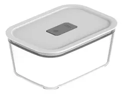 POTE DE VIDRO HERMETICO FRESH LOCK 2,4 LITROS C 23,5 X L 17,5 X A 11 CM BRANCO FECHADO PSL 400