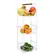 FRUTEIRA DE CHAO TRIPLA ECO DESIGN BRANCA C 26,5 X L 25,2 X A 73,5 CM REF 0487