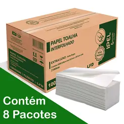 PAPEL TOALHA 2DBS FOLHA SIMPLES SOFT 100% CEL. EXTRA LUXO 22,5 X 20,5 C/ 2000 FOLHAS