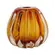 CACHEPOT DECORATIVO  MURANO 14X11X13 CM AMBAR