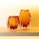 CACHEPOT DECORATIVO  MURANO 14X11X13 CM AMBAR