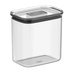 POTE HERMETICO RETANGULAR 1,5 LITROS DUO LOCK  NATURAL REF: PHD 600