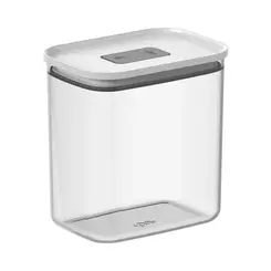 POTE HERMETICO RETANGULAR 1,5 LITROS DUO LOCK  BRANCO FECHADO REF: PHD 600