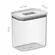 POTE HERMETICO RETANGULAR 1,5 LITROS DUO LOCK  BRANCO FECHADO REF: PHD 600