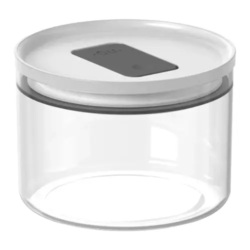 POTE HERMETICO REDONDO 450ML DUO LOCK  BRANCO FECHADO  REF: PHD 150
