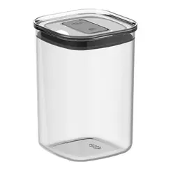 POTE HERMETICO  QUADRADO 1 LITRO DUO LOCK NATURAL REF: PHD 200