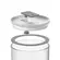 POTE HERMETICO REDONDO 1 LITRO DUO LOCK  BRANCO FECHADO REF: PHD 250