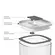 POTE HERMETICO DUO LOCK QUADRADO 1,5 LITROS BRANCO FECHADO PHD 300