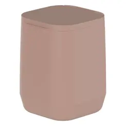 LIXEIRA DE PISO/PAREDE AURA 6 LITROS MARROM AMENDOA FECHADO LX 450