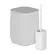 KIT LIXEIRA CHAO/PAREDE 6 LITROS + ESCOVA SANITARIA AURA BRANCO FECHADO