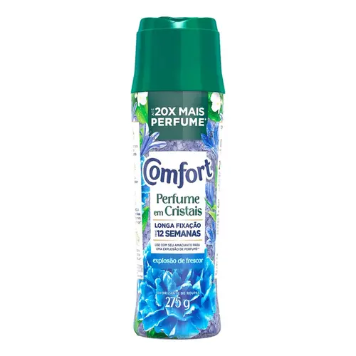 ODORIZANTE DE ROUPAS EXPLOSAO DE FRESCOR COMFORT BOOM PERFUME EM CRISTAIS FRASCO 275G