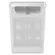 CESTO DE ROUPAS DUPLO COMPARTIMENTO FLOW 50 LITROS BRANCO FECHADO REF CFW2000BCF