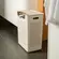 CESTO DE ROUPAS DUPLO COMPARTIMENTO FLOW 50 LITROS BEGE FECHADO REF CFW2000BGF