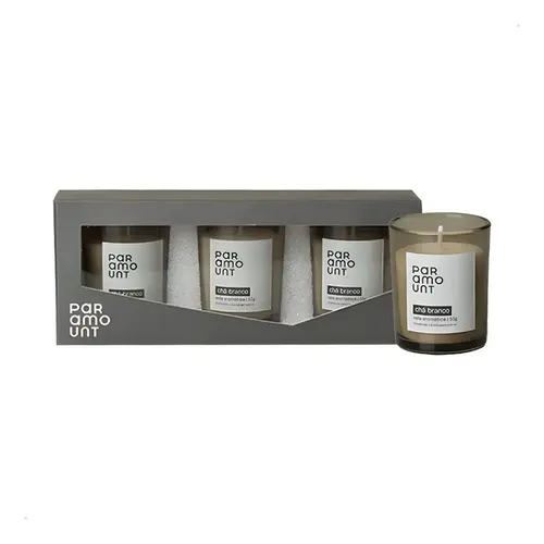 KIT 3X VELAS AROMATICAS CHA BRANCO 50G REF 3543