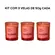KIT 3X VELAS AROMATICAS NOTAS DE CONHAQUE 50G REF 3544