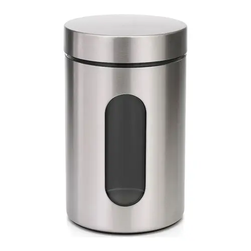 POTE INOX COM VISOR DE VIDRO 1 LITRO REF 9074-1L