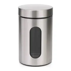 POTE INOX COM VISOR DE VIDRO 1 LITRO REF 9074-1L