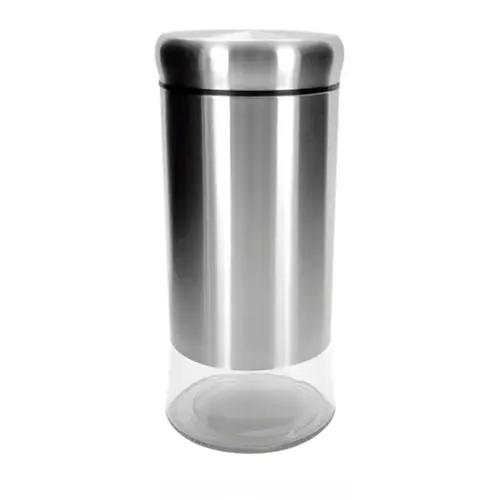 POTE DE VIDRO COM INOX 800 ML REF 9068-800ML