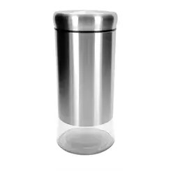 POTE DE VIDRO COM INOX 800 ML REF 9068-800ML